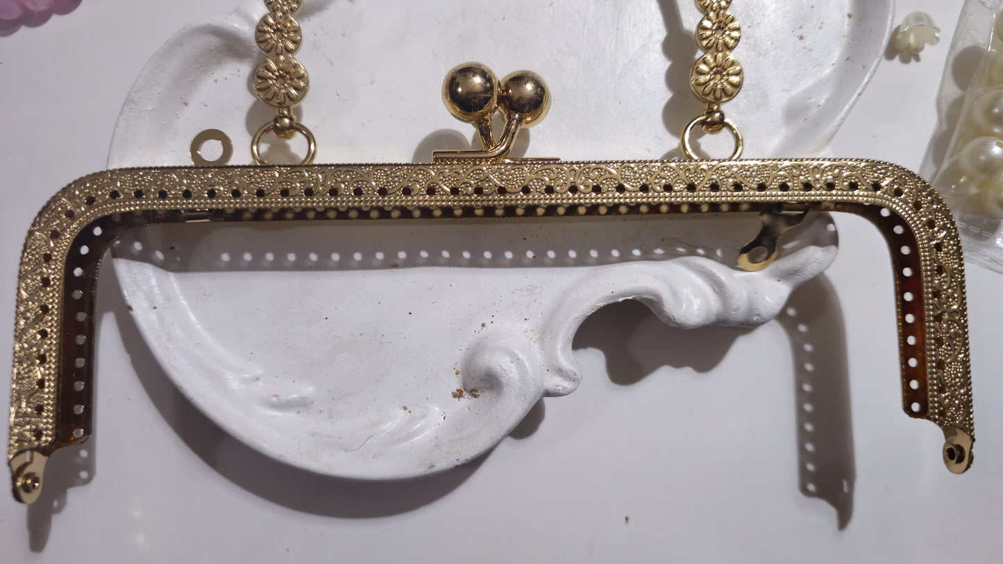 vintage Bag Handle big clutch