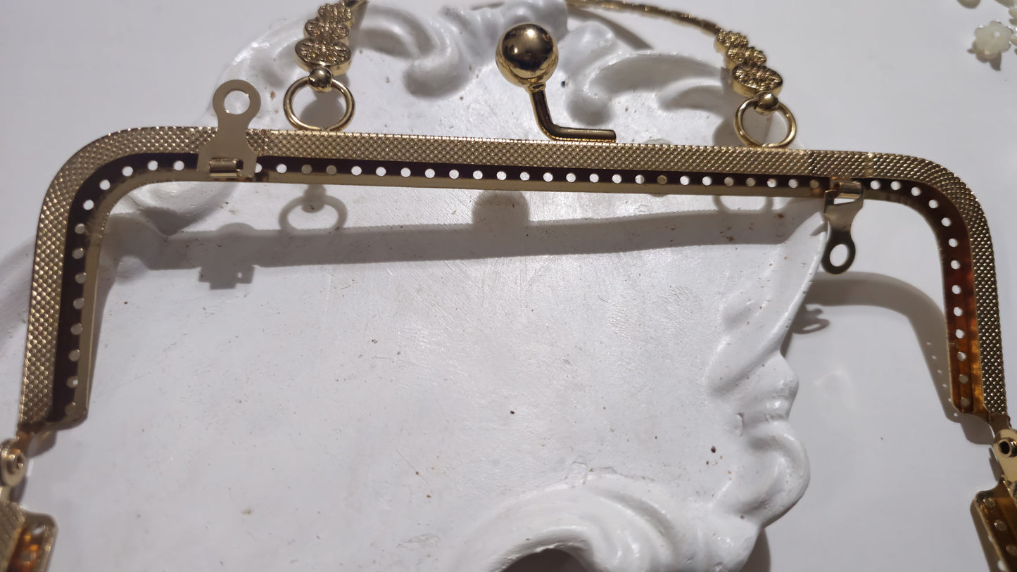 vintage Bag Handle big clutch